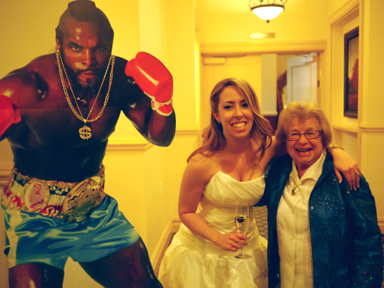 Gabrielle with Dr. Ruth and Mr. T