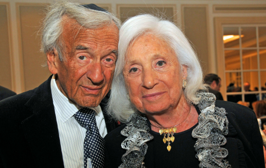 Elie Wiesel and wife Marion in 2014