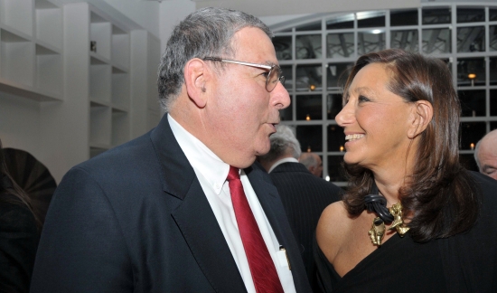 Zvika Barak, chairman of Bezalel in Jerusalem, and Donna Karan