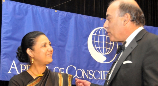 Ambassador Meera Shankar and Muhtar Kent