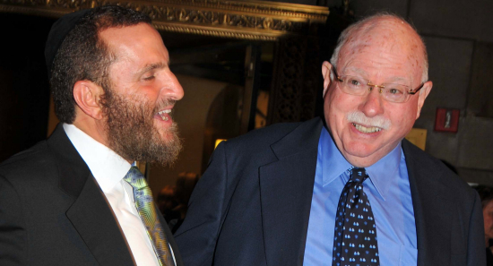 Shmuley Boteach and Michael Steinhardt