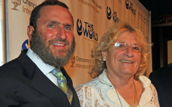 Shmuley Boteach and his mother Eleanor