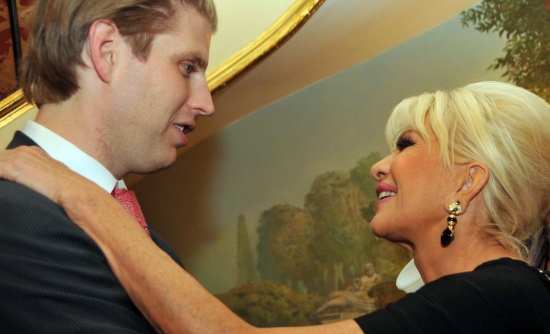 Eric Trump and his mother Ivana