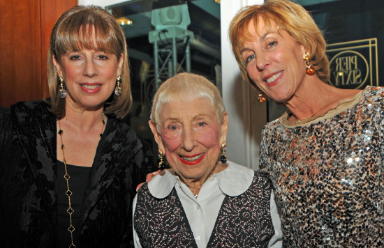 Leah Adler and daughters Sue and Nancy Spielberg