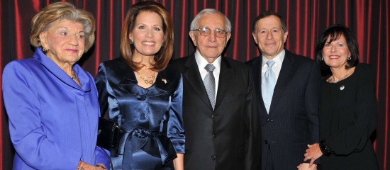 Shelley and Ronnie Summers (right) with Jean Gluck, Michele Bachmann and Eugen Gluck