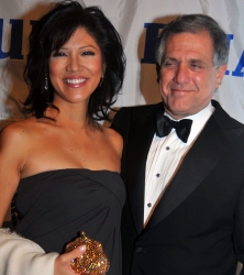 Leslie Moonves and wife Julie Chen