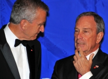 Bernard J. Arnault and Mayor Michael Bloomberg