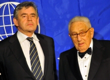 British Prime Minister Gordon Brown and Henry Kissinger