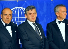 Muhtar Kent, Gordon Brown and Bernard J. Arnault