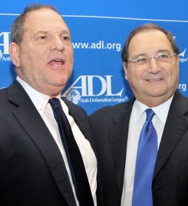 Harvey Weinstein (left) and Abraham Foxman