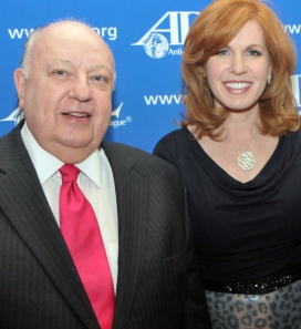 Roger Ailes and Liz Claman