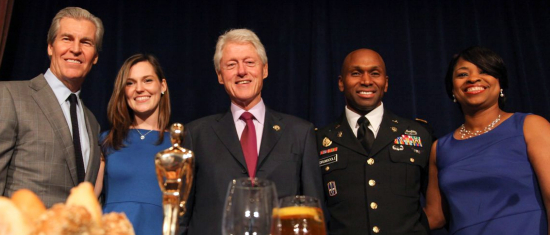 Terry J. Lundgren and wife Tracey, Bill Clinton, Major Jackson Drumgoole II and wife ShDonna