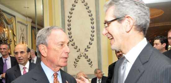 Mayor Michael Bloomberg and Michael Miller