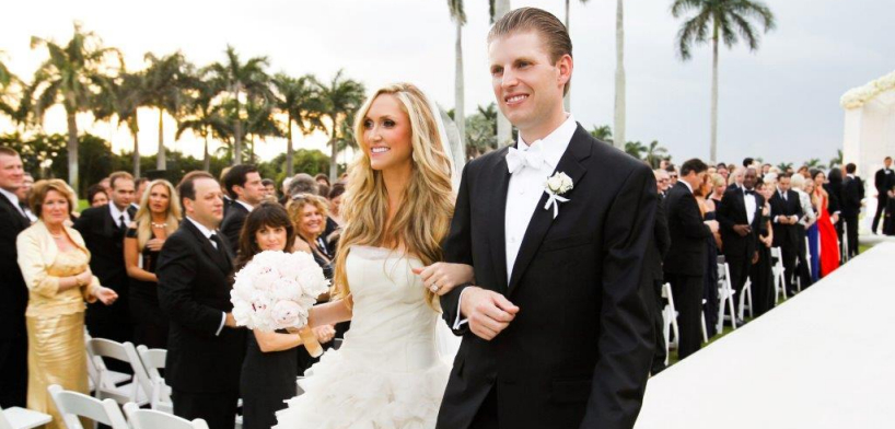 The newly minted Mr. and Mrs. Eric F. Trump