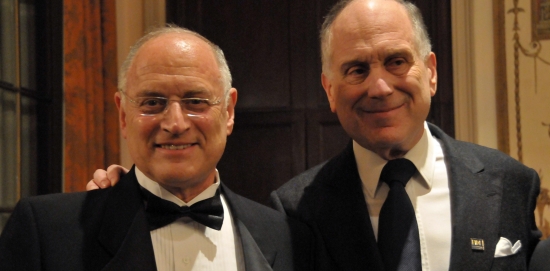 Malcolm Hoenlein, executive vice chairman of the Conference of Presidents of Major American Jewish organizations, and Ambassador Ron Lauder