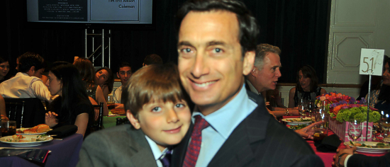 Matthew Bronfman and son Coby, 7