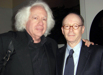 Leon Wieseltier, left, and The Jewish Week editor Gary Rosenblatt at "Lincoln and the Jews" exhibit