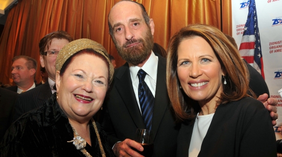 Beatrice and Cantor Joseph Malovany with Michele Bachmann
