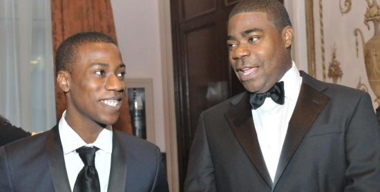 Tracy Morgan of TV’s 30 Rock and son Tracy Jr.