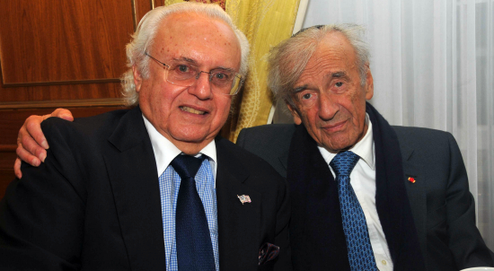Ira Leon Rennert and Nobel Laureate Elie Wiesel