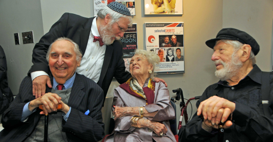 Zalmen Mlotek with Fyvush Finkel, Bel Kaufman and Theodore Bikel