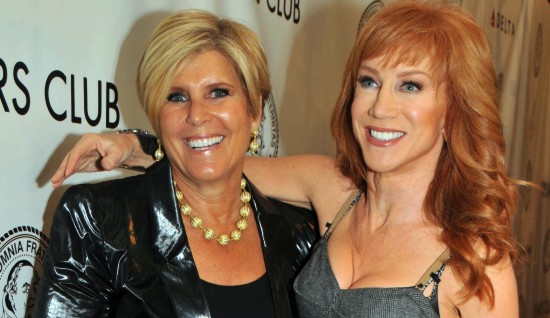 Suze Orman and Kathy Griffin