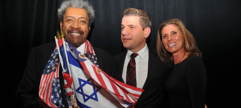 Don King with Tom Morro and Jen Paskoff