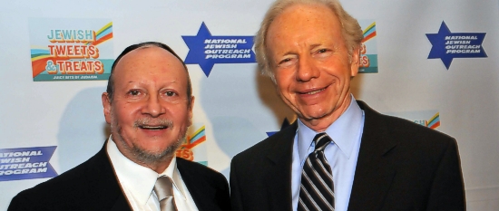 Rabbi Ephraim Buchwald and Sen. Joe Lieberman