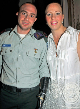 Capt. Ziv Shilon with his sister Hilla