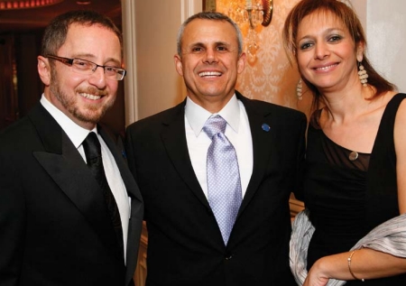Arthur Stark, FIDF national chairman, with Maj. Gen. (Res.) Yitzhak (Jerry) Gershon, IDF national director, and wife Shevy Gershon