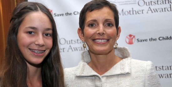 Maureen Chiquet and daughter Mimi, 13