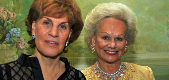 Ingeborg Rennert (right) presents Max Rowe Award to Galia Maor