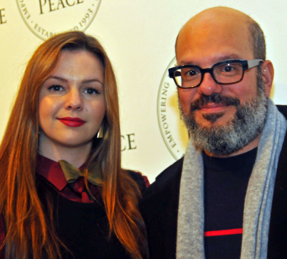 Amber Tamblyn came with fiancé David Cross