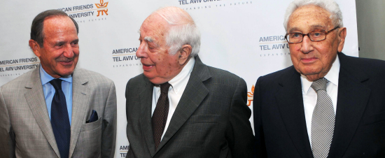 Mortimer Zuckerman, Bernard Lewis and Henry Kissinger