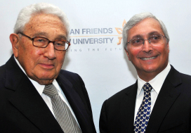 Henry Kissinger and AFTU chairman Jon Gurkoff