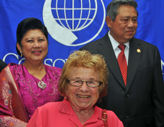 Dr. Ruth Westheimer meets Indonesian president