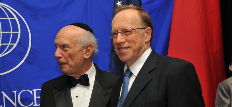 Elie Hirschfeld and Rabbi Arthur Schneier