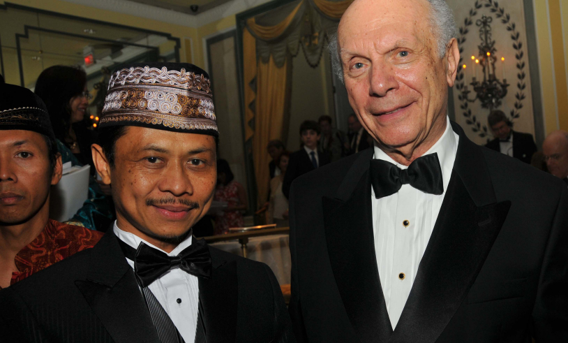 Imam Shamsi Ali, chairman of Indonesian Muslim Community, and Rabbi Arthur Schneier