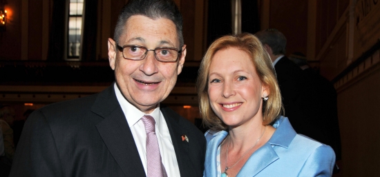 New York State Assembly Speaker Sheldon Silver and Senator Kirsten Gillibrand 