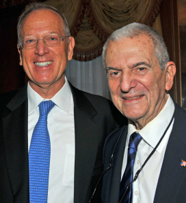 Jeffrey E. Levine, chairman of Douglaston Development, and PR wiz Howard Rubenstein