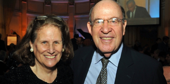 Diane S. Abrams, senior vp of Brown Harris Stevens Residential Sales, and husband Robert Abrams, former New York State attorney general