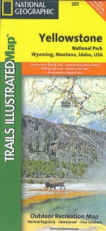 National Geographic Trails Illustrated Map for Yellowstone National Park