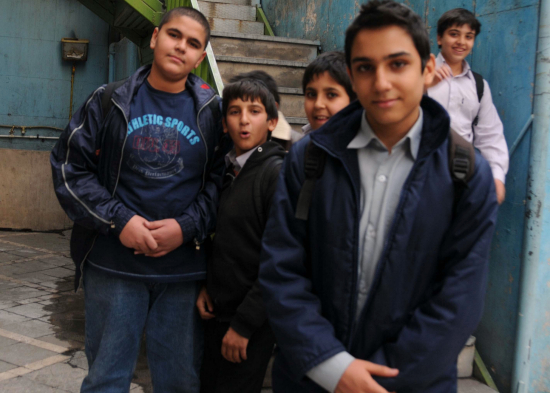 Students at Abrishami day school