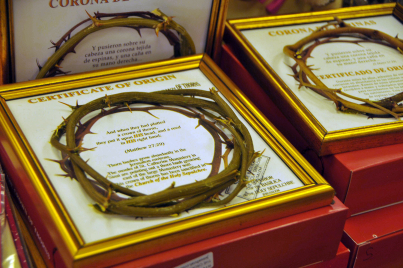 Crown of thorns in the gift shop