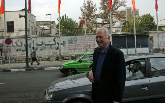 Tim at U.S. Embassy, now home to the Islamic Revolutionary Guard Corps