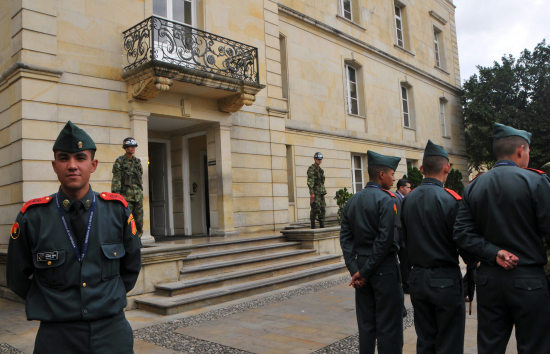 Guards at Casa de Narino